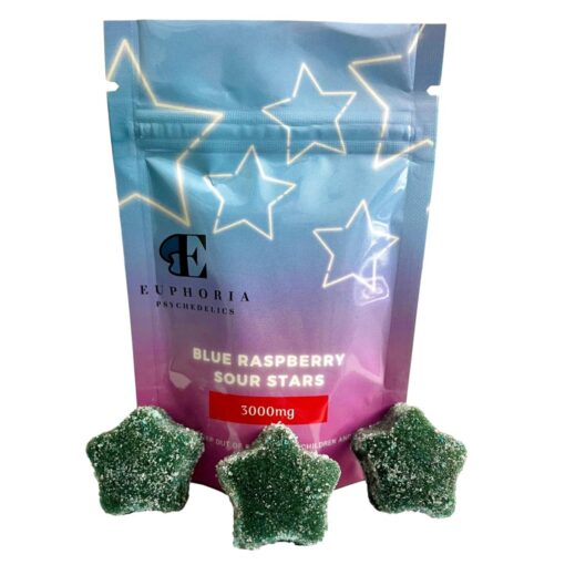 Euphoria Psychedelics – Blue Raspberry Sour Stars