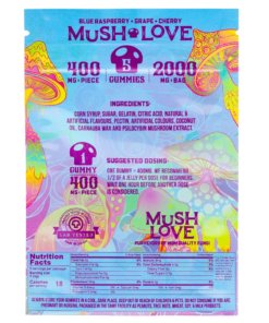 Mush Love – Blue Raspberry, Cherry and Grape Gummies